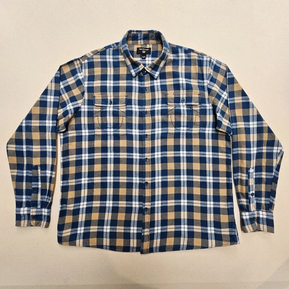 True Religion Flannel Button Down 3XL